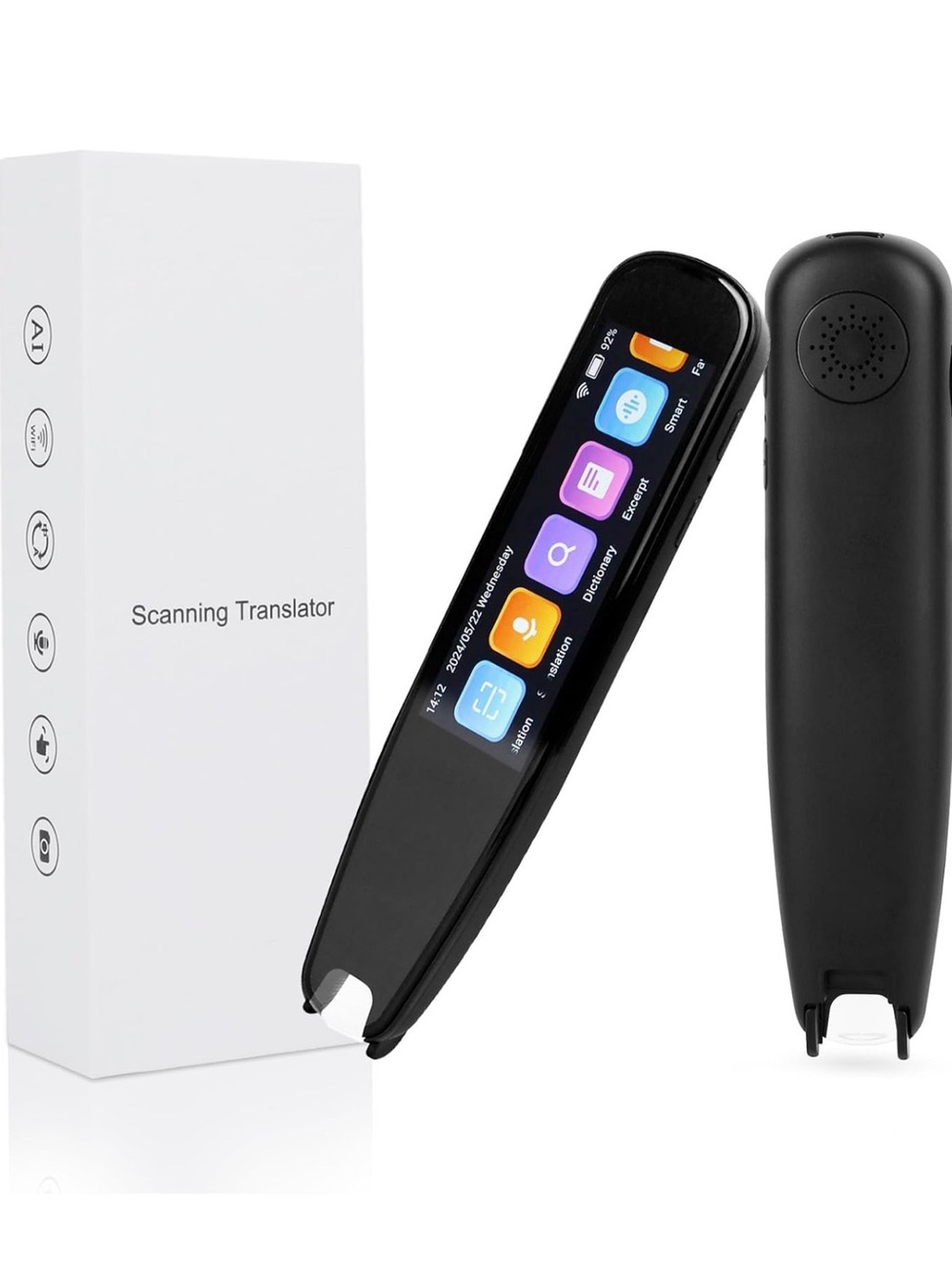 Black Scanning Translator Pen - Portable Smart Language Translator